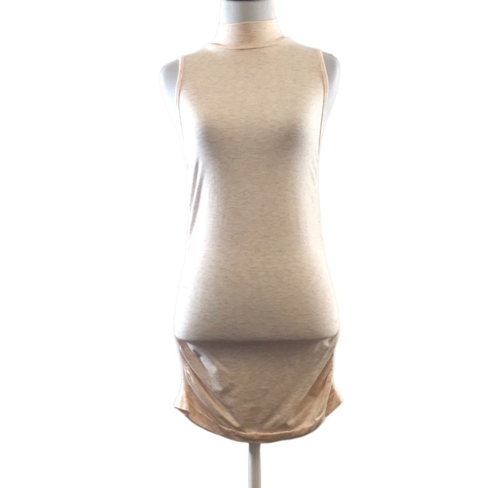Fabletics Pink Kathie Sleeveless High Mock Neck Top Womens XS Fitted‎ Rushed
